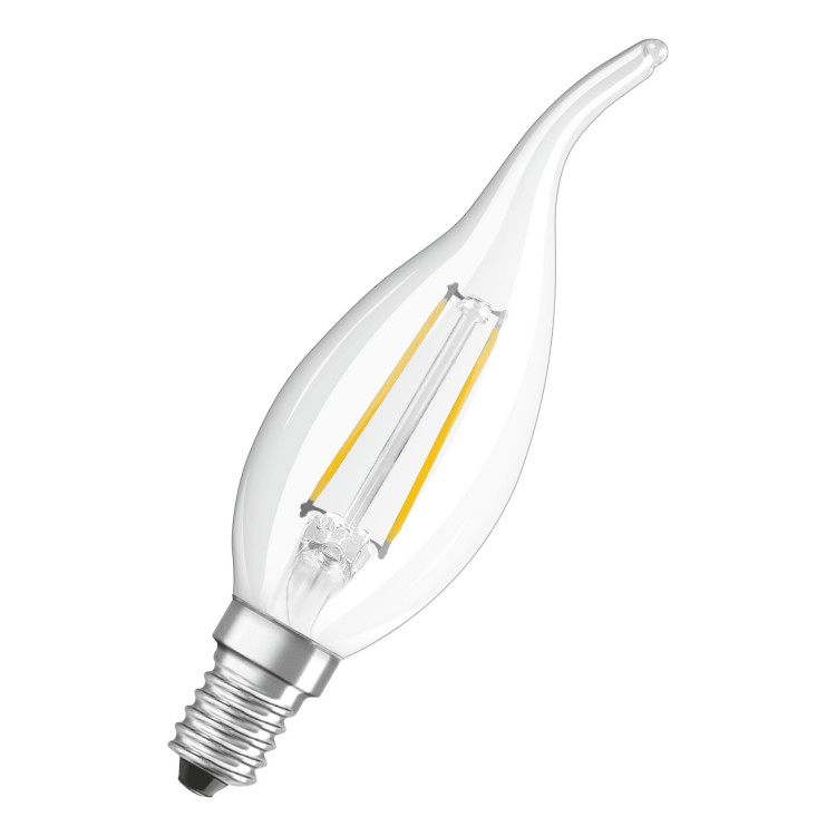 Светодиодная лампа OSRAM LS CL BA 40 4W/827 230V FIL E14 10X1 v.o. CE (4058075055452)