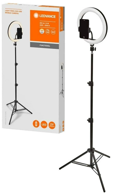 Світильник кільцевий LEDVANCE Linear LED Mobile Ring Tripod (4058075668515)