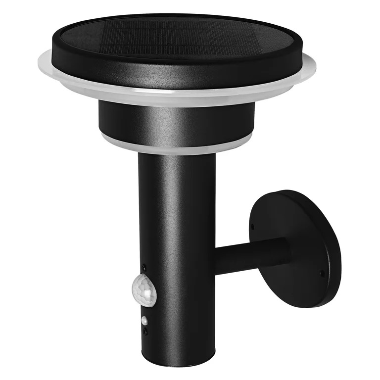 Світильник на сонячній батареї з сенсором Endura Style Solar Sensor Wall Double Circle 6 Вт IP44 нержавіюча сталь чорний Ledvance (4058075392724)
