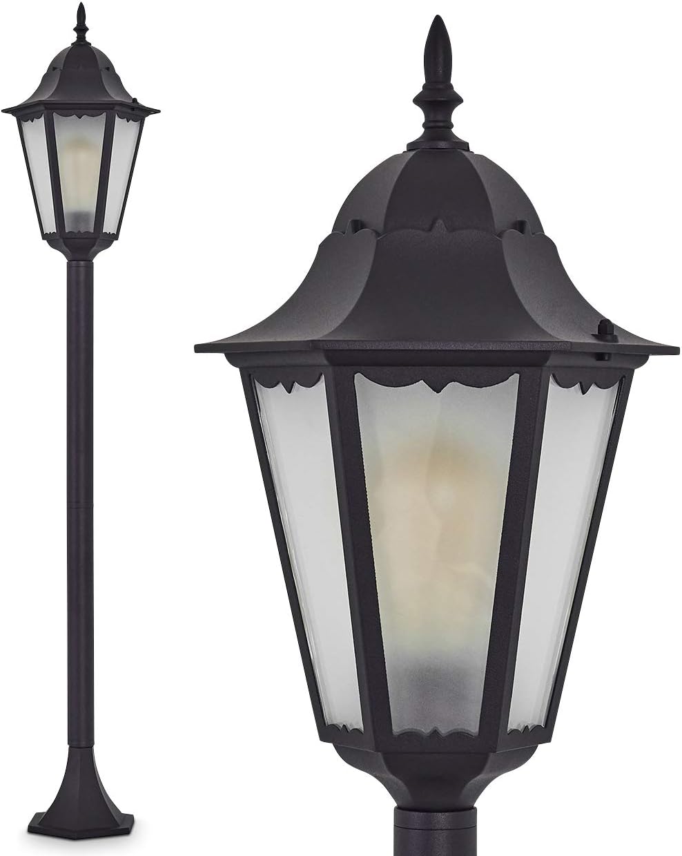 Ліхтарний стовп Lantern Classic 1000 E27 60 Вт IP44 чорний Ledvance (4058075537347)