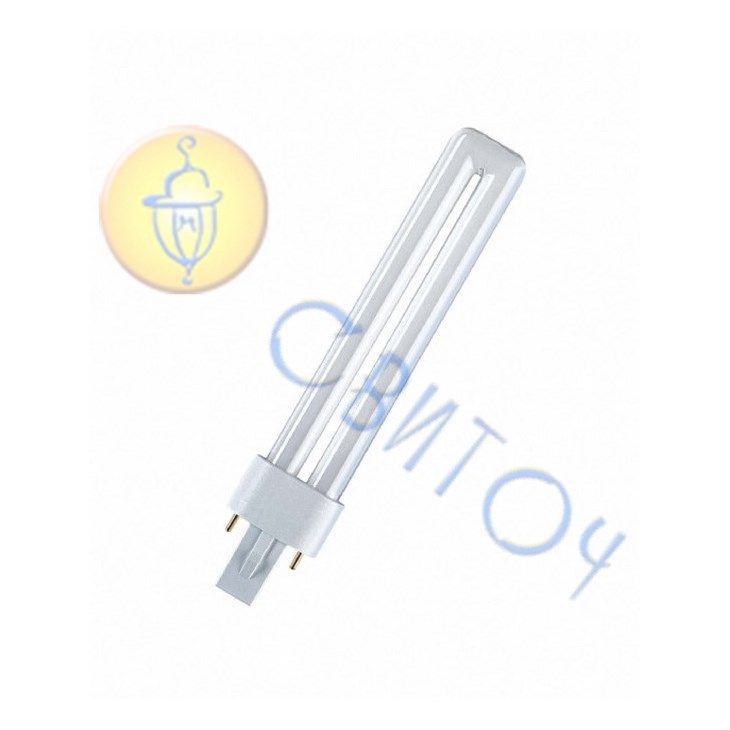 Лампа Osram S G23 11W/827 компактная люминесцентная (4050300006017)