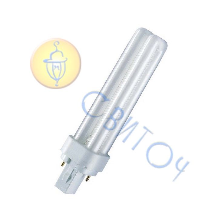 Лампа Osram D G24d-1 10W/830/2Р компактная люминесцентная (4050300025681)