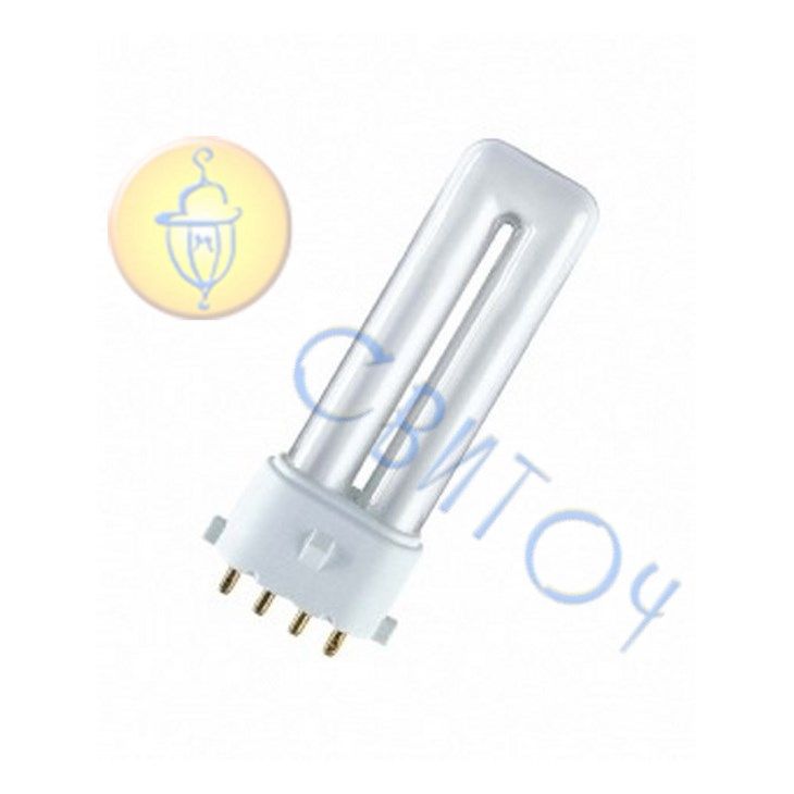 Лампа Osram DULUX S/E 9W/830 2G7 компактная люминесцентная (4050300589398)
