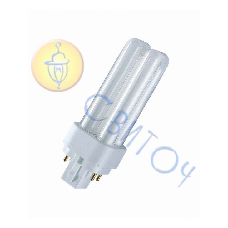 Лампа Osram D/E G24q-1 10W/840/4Р компактная люминесцентная (4050300017587)