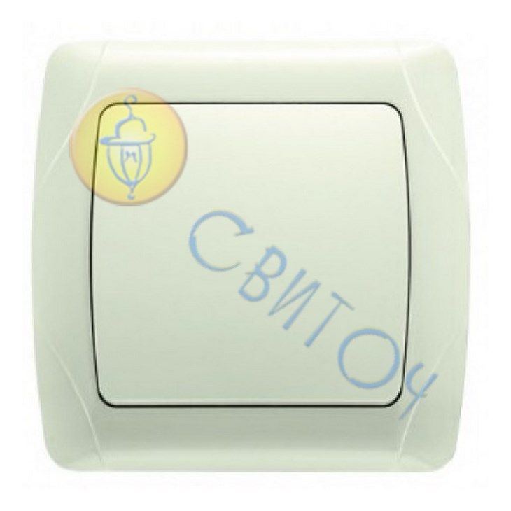 90562001 Выключатель 1 скр. крем CARMEN Vi-Ko