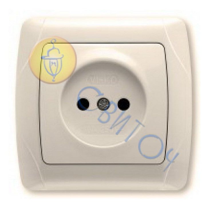 90562007 Розетка 1 без з/к крем CARMEN Vi-Ko