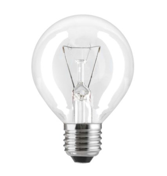 Лампа накаливания GE 40D1/CL/E27 40вт куля прозр.