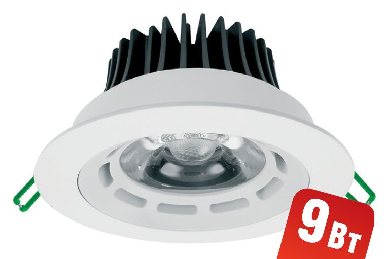 Светильник Navigator 71387 NDL-PR2-9W-840-WH-LED(9W/840 d109 )белый