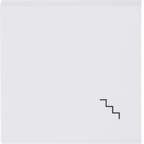 Клавиша Hager з символом "Ступени" Lumina-2, белая (WL6030)