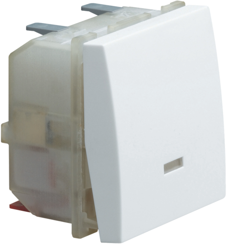 Выключатель Hager крестовидный з возможн.подсветки 2М Systo белый, 10А/250В (WS011)