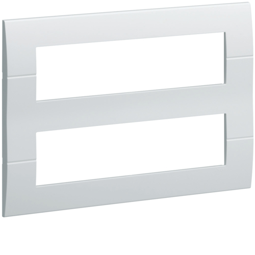 Рамка Hager двухрядная без верт.перегородок 16М Systo белый (WS416)