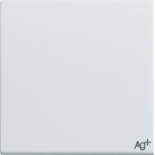 Выключатель Hager 1-тактовый, 1НО, 2М Systo белый антибактериальный, 10А/250В (WS020H)