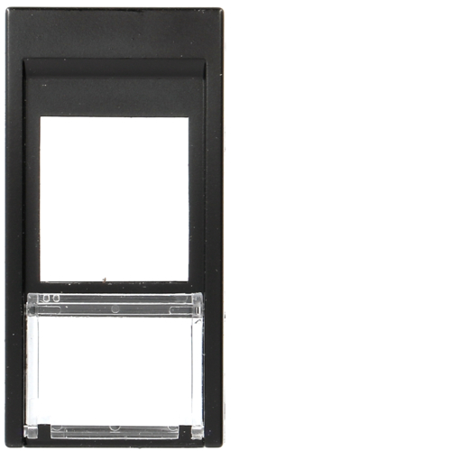 Корпус Hager для одного разьема типа Keystone, 1М Systo антрацит (WS202N)