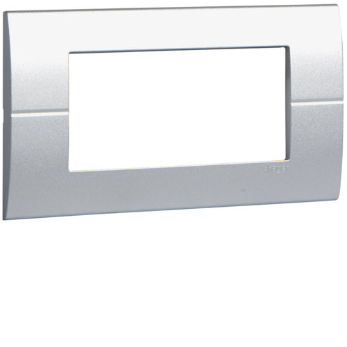 Рамка Hager горизонтальная без верт.перегородок 4М Systo титан (WS410T)