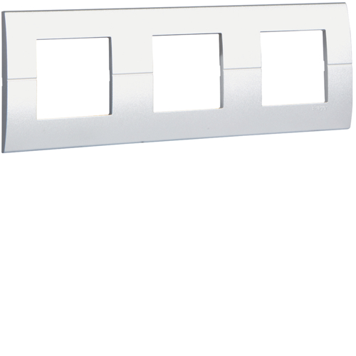 Рамка Hager горизонтальная 3х2М Systo титан (WS403T)