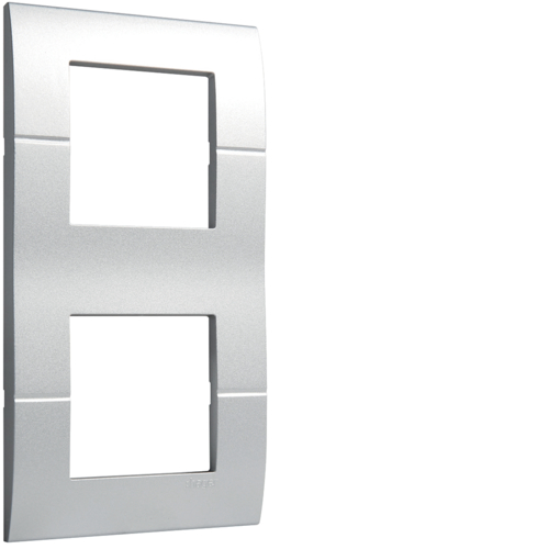 Рамка Hager вертикальная 2х2М Systo титан (WS408T)