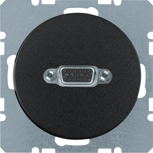 VGA-Розетка Berker с винтовыми клеммами, черная, R.x (3315412045)