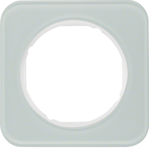 Рамка Berker 1Х стекло/пол.белизна, R.1 (10112109)