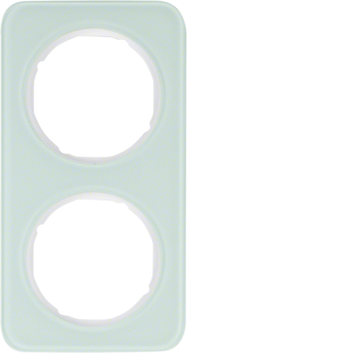 Рамка Berker 2Х стекло/пол.белизна, R.1 (10122109)