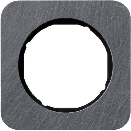 Рамка Berker 1Х антрацит/черный, сланець, R.1 (10112384)