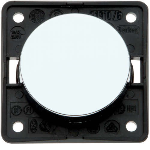 Выключатель/переключатель Berker, хромированная поверхность, 16АХ/250В, INTEGRO (936562518)