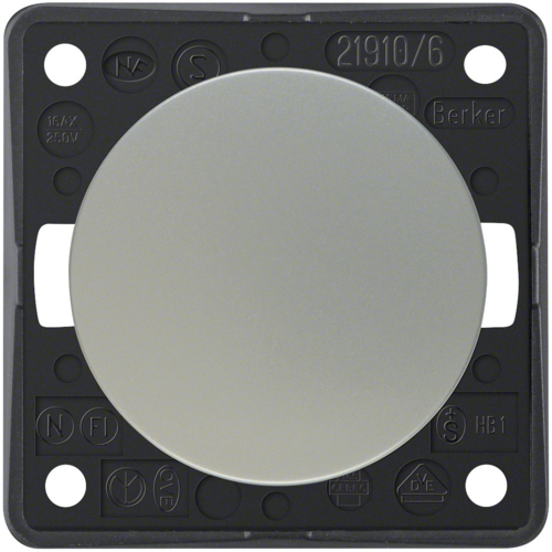 Выключатель/переключатель Berker, хром.мат, 16АХ/250В, INTEGRO (936562528)