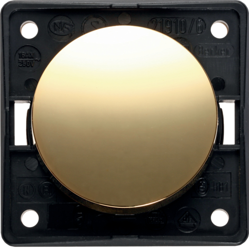 Выключатель/переключатель Berker, золото, 16АХ/250В, INTEGRO (936562538)