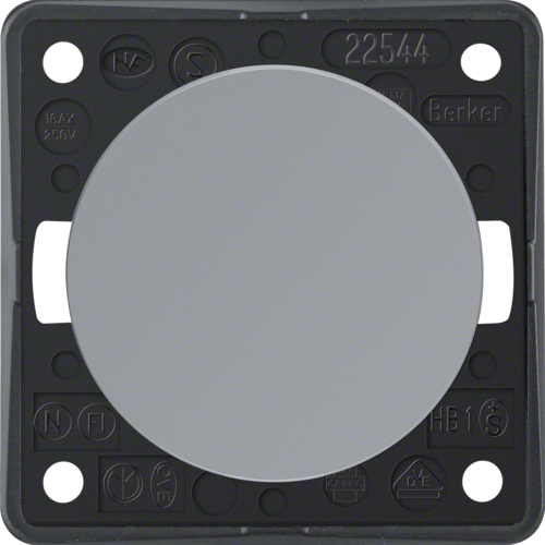 Выключатель Berker крестовой, серый, 16АХ/250В, INTEGRO (936572507)