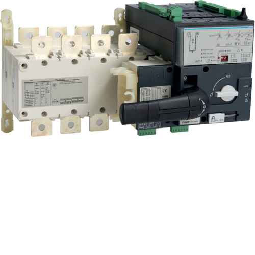 Автоматический переключатель ввода Hager (АВР) c мотоприводом I-0-II, 4п, 400А (HIC440G)