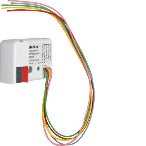 Универсальный интерфейс Hager "Комфорт" 4-канальный, в/у, KNX (75644001)