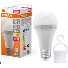 Светодиодная лампа с аккумулятором OSRAM LED CL A60 RECH 8W/840 230V E27 6X1 (4099854190131)