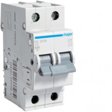 Автоматический выключатель Hager 2P 6kA C-3A 2M (MC203A)