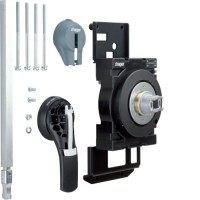 Поворотная ручка Hager удлиненная h1250-h1600, IP55, с возможностью блокировки (HXF031H)