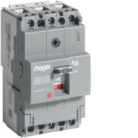 Автоматический выключатель Hager x160, In=40А, 3п, 18kA, Тфикс./Мфикс. (HDA040L)