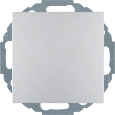 Розетка Berker с з/к, крышка, защ.контактов, алюминий, 16А/250В B.х (47441404)