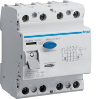 Устройство защитного отключения Hager 4P 100A 500mA A (CG484D)