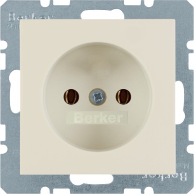 Розетка Berker без з/к, белая, 16А/250В S.1 (6167038982)