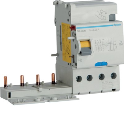 Блок устройства защитного отключения Hager 4п 63A 30mA HI (BH463N)