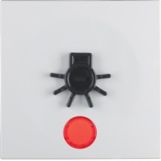 Клавиша Berker 1Х с линзой и знаком Свет, пол.белизна матовая S.1/B.х (16511949)