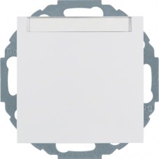 Розетка Berker с з/к, крышка, поле д/надписи, защ.контактов, пол.белизна, 16А/250В S.1 (47468989)