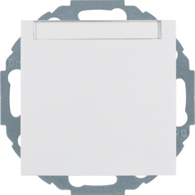 Розетка Berker с з/к, крышка, поле д/надписи, защ.контактов, пол.белизна, 16А/250В S.1 (47468989)