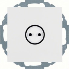 Розетка Berker с з/к, крышка, защ.контактов, п.белизна мат, 16А/250В S.1/B.х (47441949)