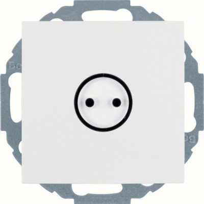 Розетка Berker с з/к, крышка, защ.контактов, п.белизна мат, 16А/250В S.1/B.х (47441949)