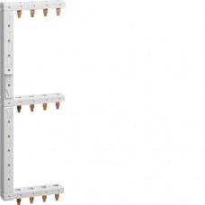 Шина Hager фазная вертикальная 3P+N 16мм² 3-ряда, левая (KCF668L)