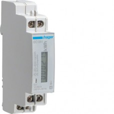1-Фазный счетчик Hager прямого подключения с имп.выходом 32А, 1м (EC051)