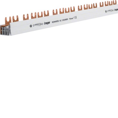 Шина Hager фазная 4P 10мм² 57M (KDN463B)