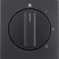 Центр.панель Berker для 3-уровн.выключателя з 0-полож., антрацит B.х (10961606)