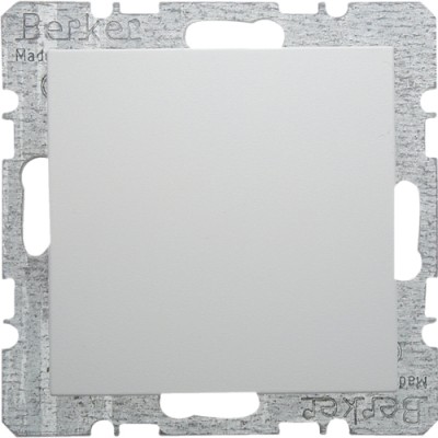 Заглушка Berker з центральною панеллю, з цоколем, підлогу.білизна S. 1 (6710098989)