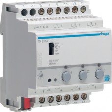 Диммер-актуатор Hager KNX, 3-канальный, 1-10V (TX211A)