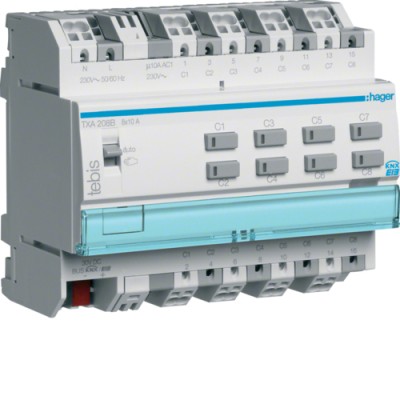 Исполнительное устройство Hager KNX 8-канальное, 10A (TXA208B)